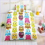 housse de couette enfant petites chouettes