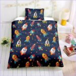 housse de couette enfant petites fusées