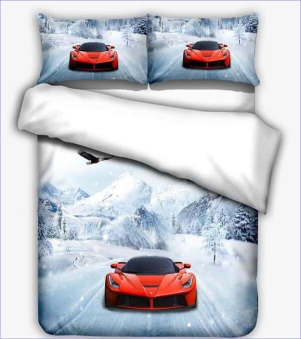 Housse de Couette Ferrari sur Neige