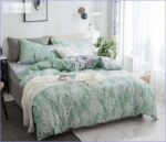 housse de couette feuillage vert