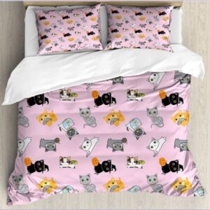 housse de couette chat pour enfant