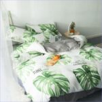 Housse florale tropicale