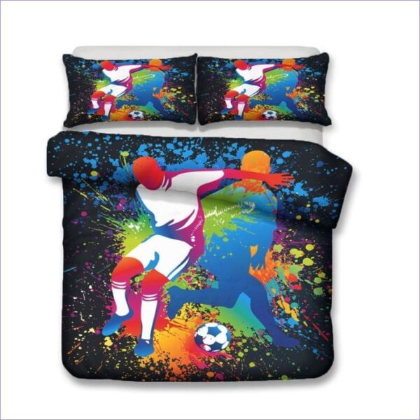 housse de couette football artistique