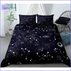 Housse de Couette Galaxie et Étoiles