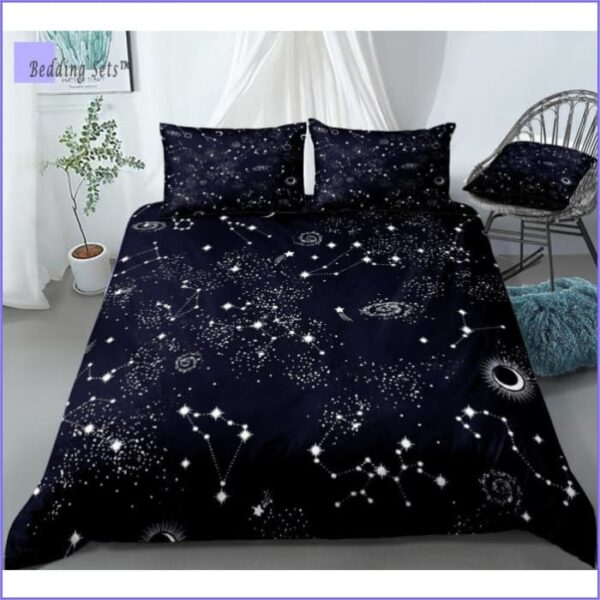 Housse de Couette Galaxie et Étoiles