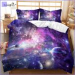 Housse de Couette Galaxie Noire