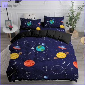 Housse de Couette Galaxie Planètes