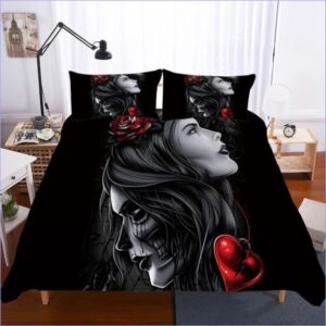 housse de couette gothique double visage