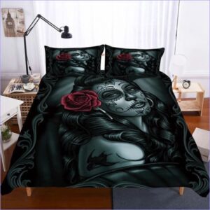 Housse de Couette Gothique Fête des morts Mexicaine