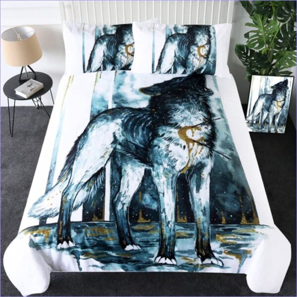 housse de couette gothique loup