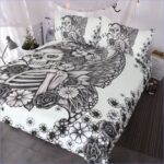housse de couette gothique squelette