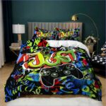 housse de couette graffiti gaming