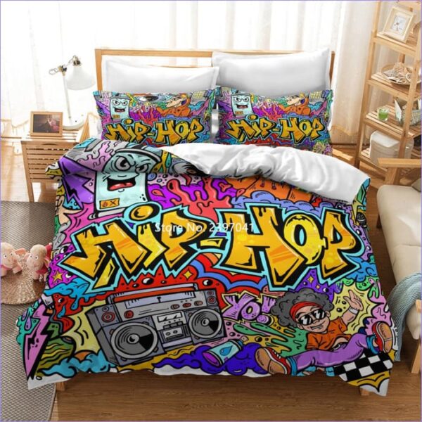 housse de couette graffiti hip hop