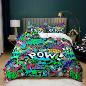 housse de couette graffiti