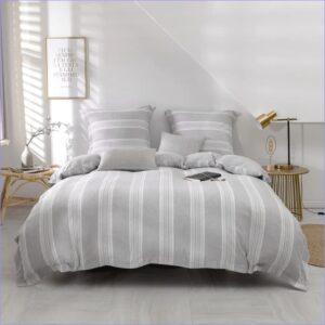 housse de couette gris clair