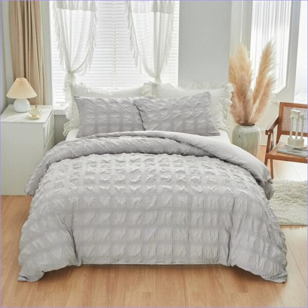 housse de couette gris perle