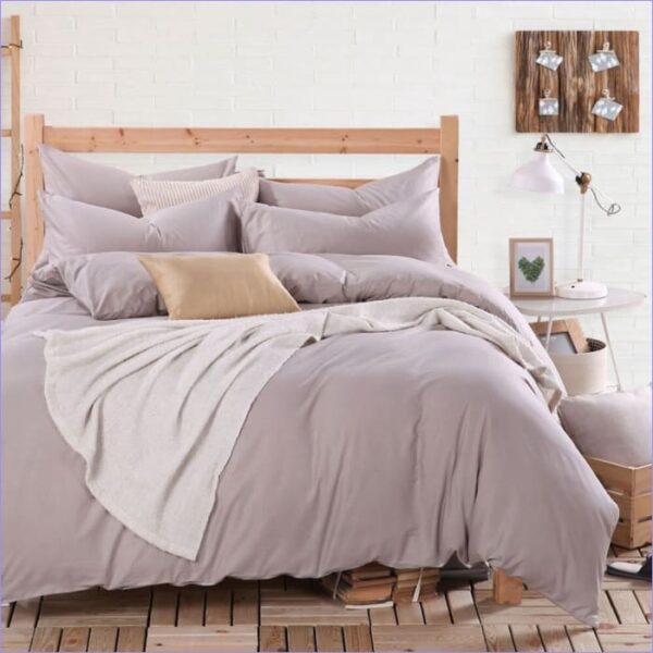 Housse de Couette Gris Rose