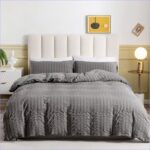 Housse de Couette Gris Souris