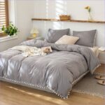 housse de couette grise cocooning