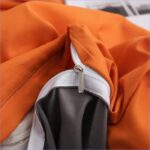 élegante housse gris orange