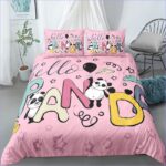 housse de couette panda colorée