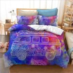 housse de couette hippie combi road trip