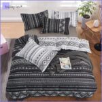 Housse de Couette Hippie - Noire et Blanche