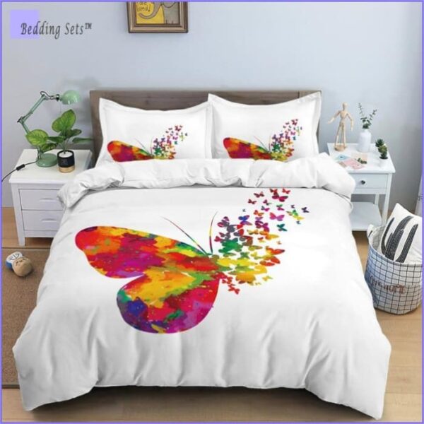 housse de couette papillon