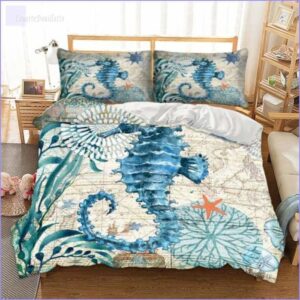 Housse de Couette Hippocampe vintage