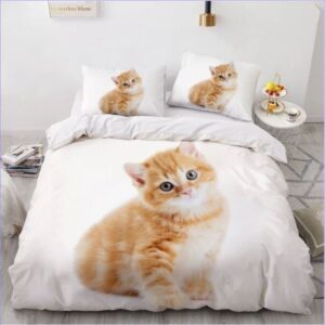 housse de couette chaton