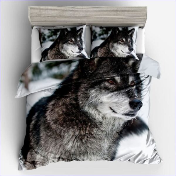 housse de couette loup