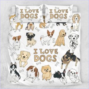 housse de couette thème chiens