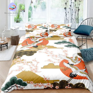 housse de couette Japon Oiseaux