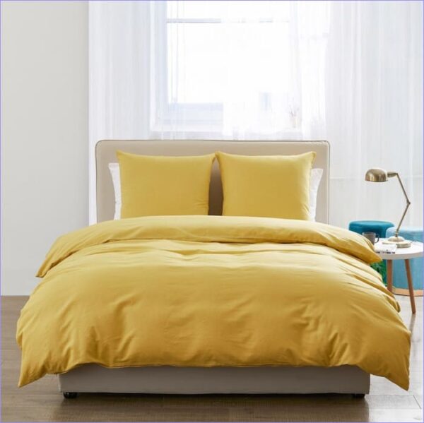 Housse de Couette Jaune Clair