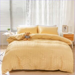 Housse de Couette Jaune Douceur