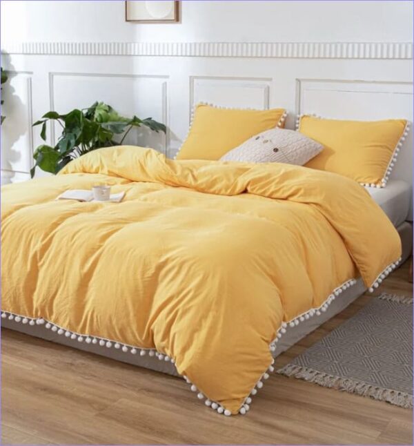 Housse de Couette Jaune