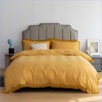 Housse de Couette Jaune Safran élégante