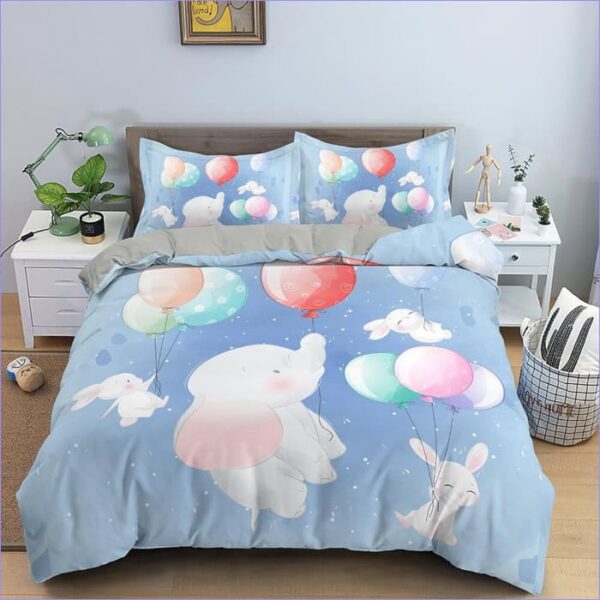 housse de couette lapin ballons