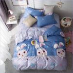 lapin bleue nuit housse