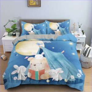 Housse de Couette Lapin Camping