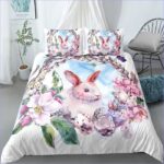 housse de couette lapin champêtre