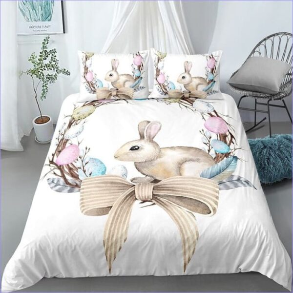 Housse de Couette Lapin Couronne