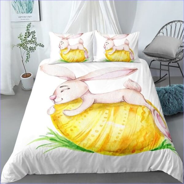 housse de couette lapin paques