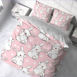 housse de couette lapin tendresse