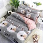 Motif lapin gris