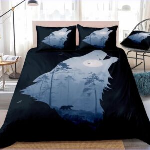housse de couette loup