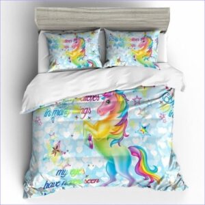 housse de couette licorne cabrée