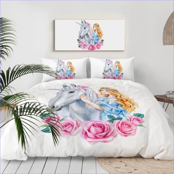 housse de couette licorne princesse