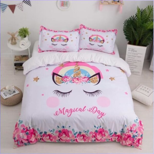 housse de couette licorne magique