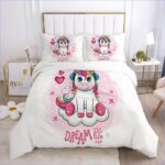 housse de couette licorne kawaii